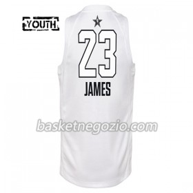 Canotte Bambino Cleveland Cavaliers LeBron James  23 2018 All Star Jordan Brand Bianco Swingman